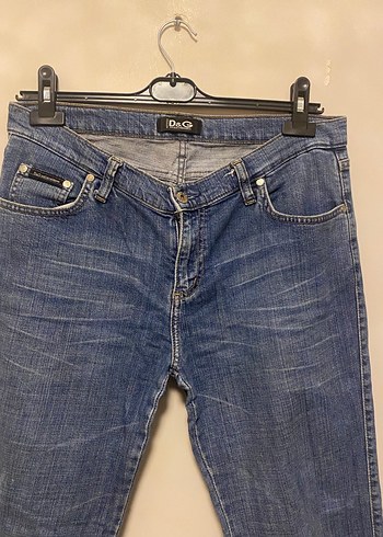 Gri Tonlu Mavi Bol Kesim Midi Denim Jean - Görsel 2