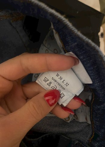 Kadın Lacivert Denim Rahat Kesim Jean - Görsel 4
