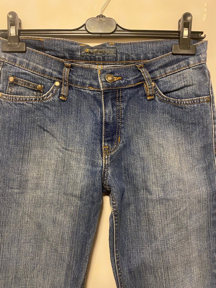 Kadın Lacivert Denim Rahat Kesim Jean - Görsel 2