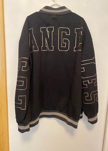 Düğmeli Siyah Kadın Oversize Ceket - Görsel 6