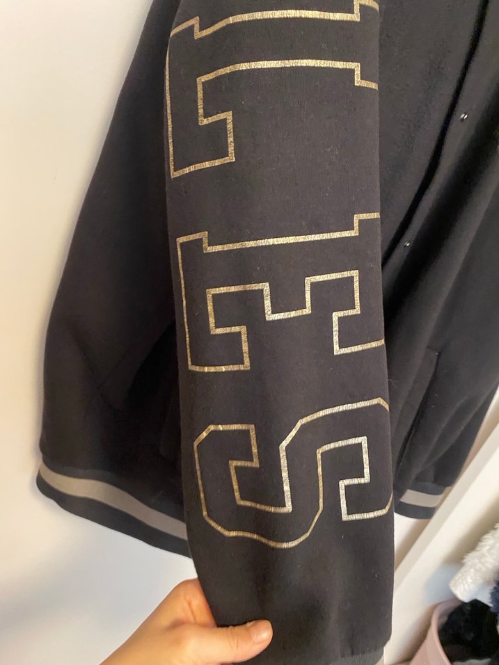 Düğmeli Siyah Kadın Oversize Ceket - Görsel 5