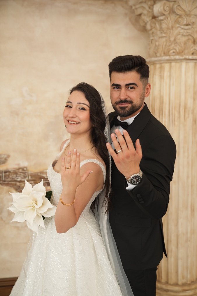 Beyaz A Kesim Uzun Gelinlik - Görsel 5