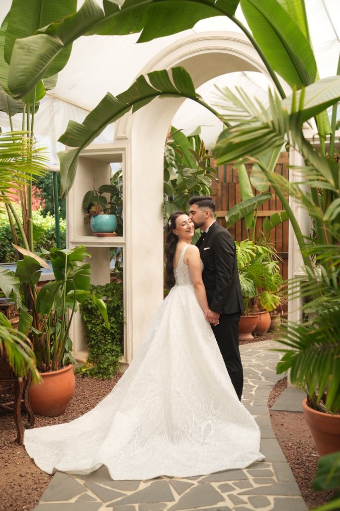 Beyaz A Kesim Uzun Gelinlik - Görsel 2