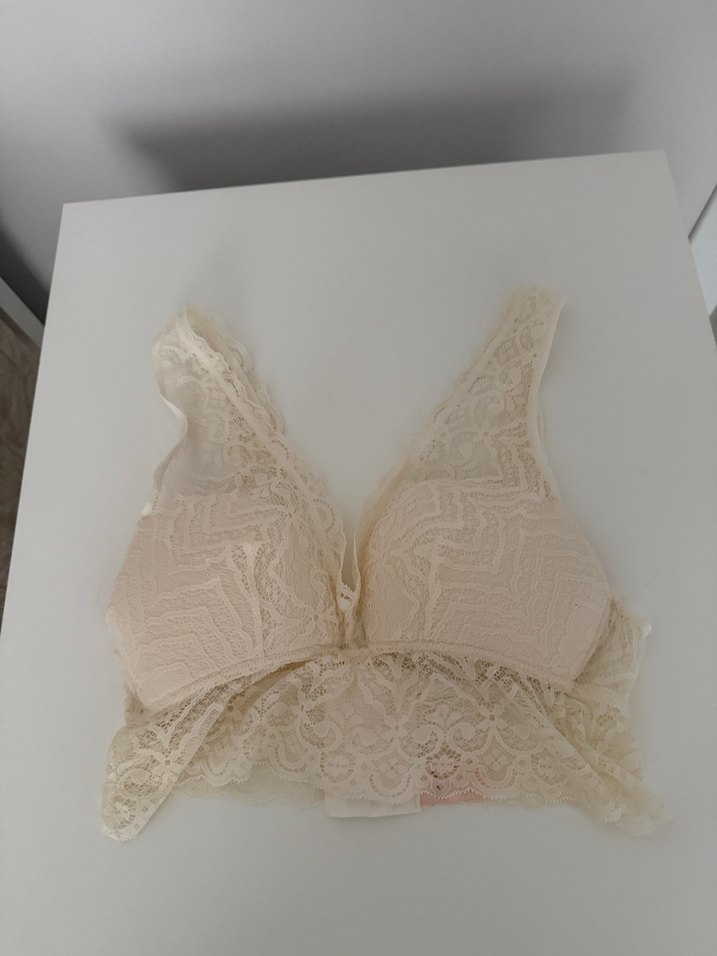 Beyaz Bohem Dantel Bralet - Görsel 3