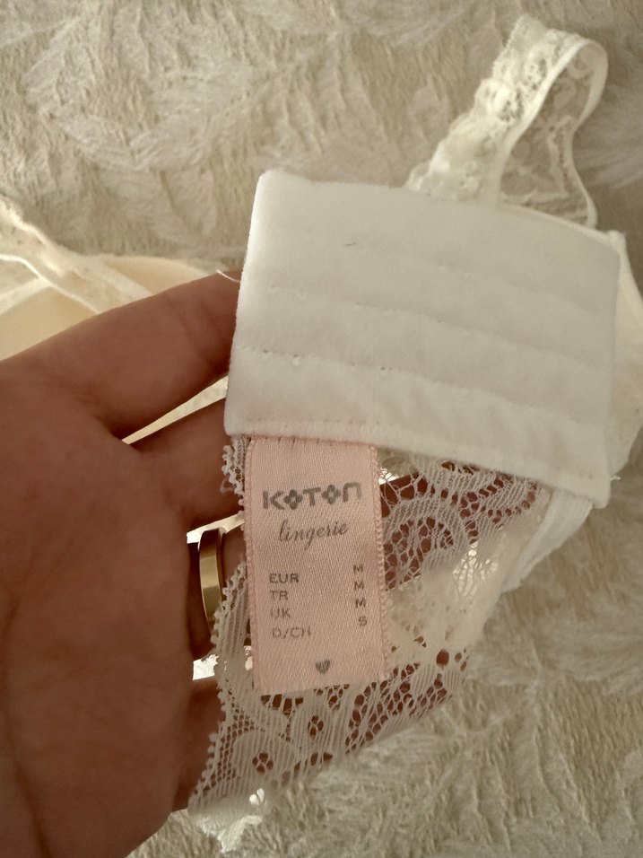 Beyaz Bohem Dantel Bralet - Görsel 4