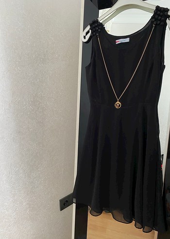 S beden siyah mini elbise - Görsel 4