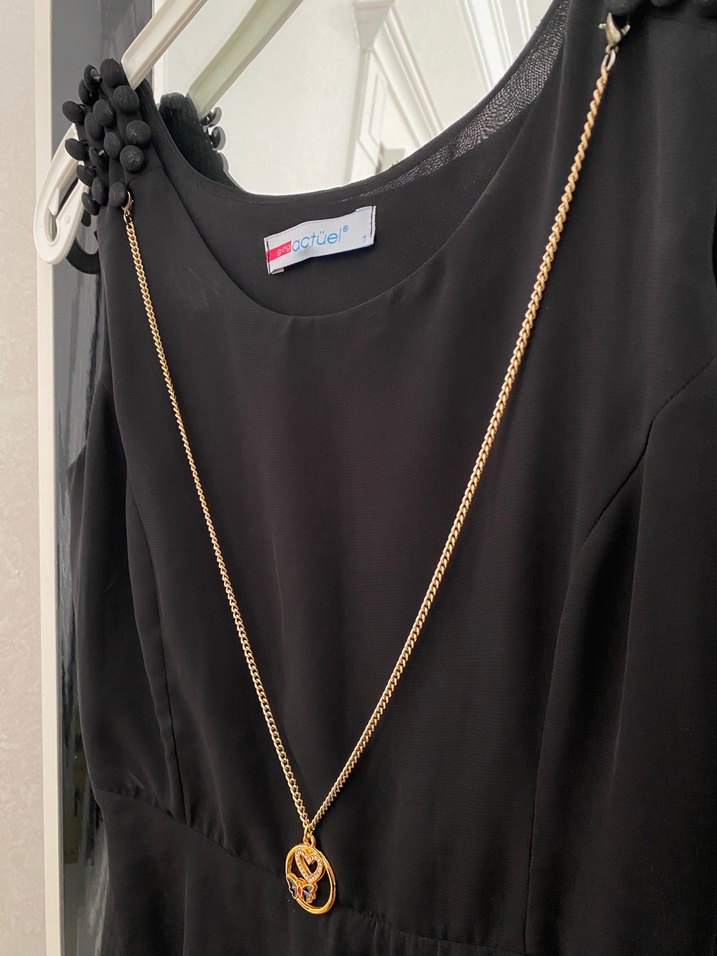 S beden siyah mini elbise - Görsel 2