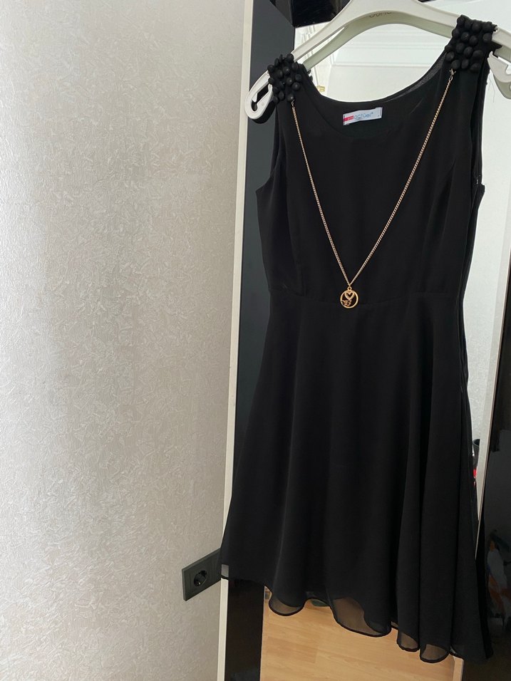 S beden siyah mini elbise - Görsel 4