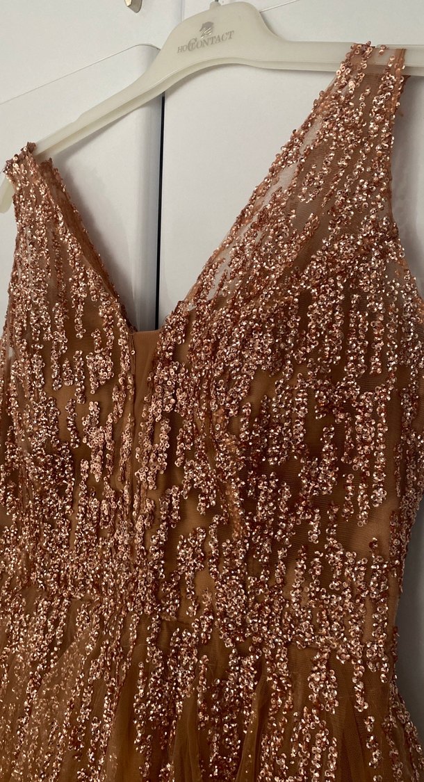 Bej Nişan elbisesi - Görsel 2