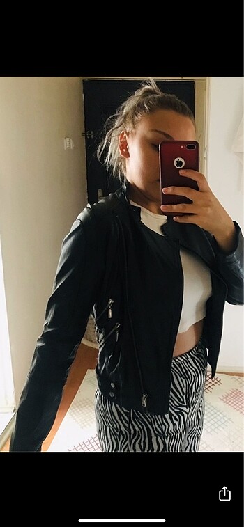 xl Beden Bayan deri ceket