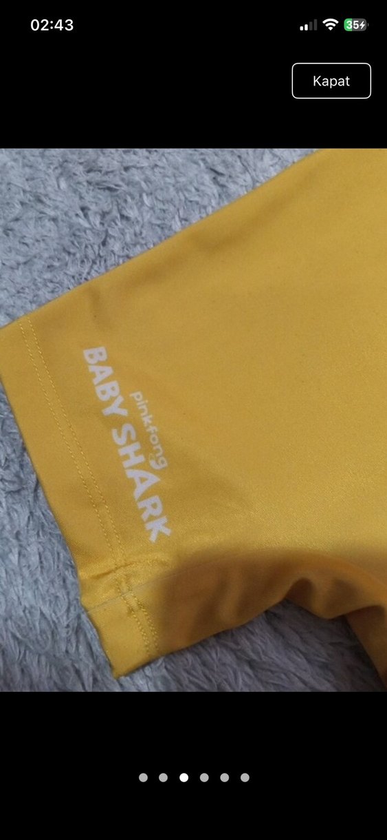 LCW Sarı Baskılı Erkek cocuk Mayo - Görsel 3