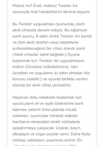 Twister Air Çok Renkli Oyun - Görsel 6