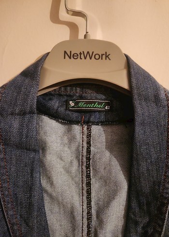 Kadın Çok Renkli Kolsuz Denim Ceket - Görsel 7