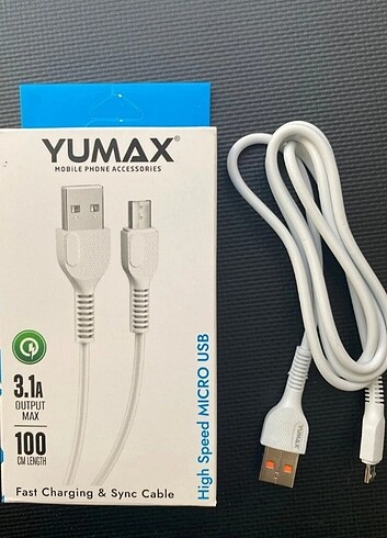 Samsung Ve Android Uyumlu, Micro Usb 3.1 Amper Hızlı Şarj Kablos