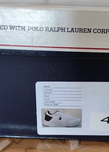 43 Beden U.S. Polo Assn. Beyaz erkek Spor Ayakkabı