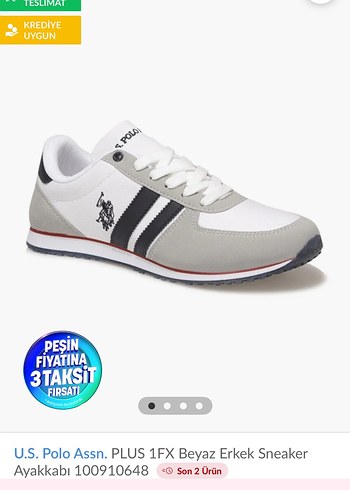 U.S. Polo Assn. Beyaz Erkek spor ayakkabı