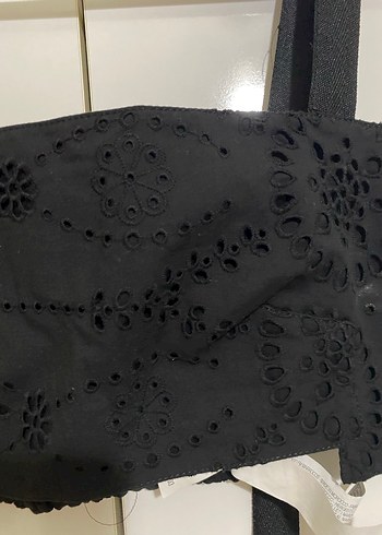 Zara Siyah Kadın Crop top - Görsel 4