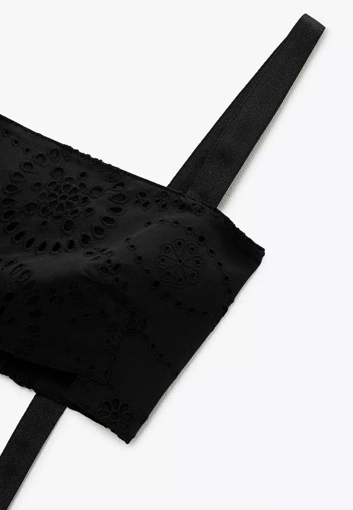 Zara Siyah Kadın Crop top - Görsel 2