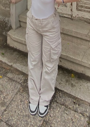 Bershka straight fit kargo pantolon - Görsel 2