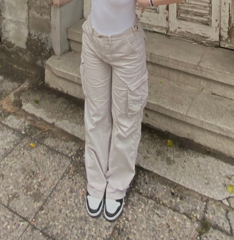 Bershka straight fit kargo pantolon - Görsel 2