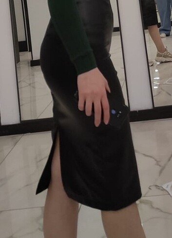 Deri kalem etek 