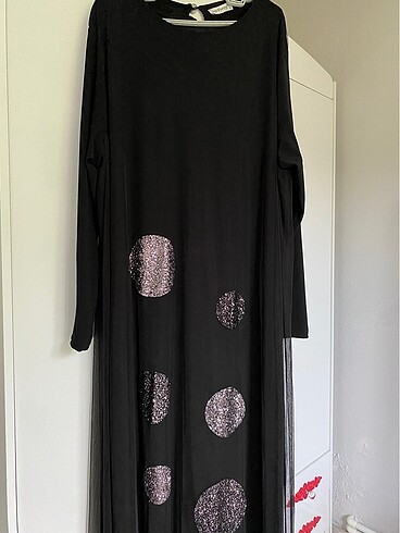 Büyük beden  tesettür  abiye - Görsel 6