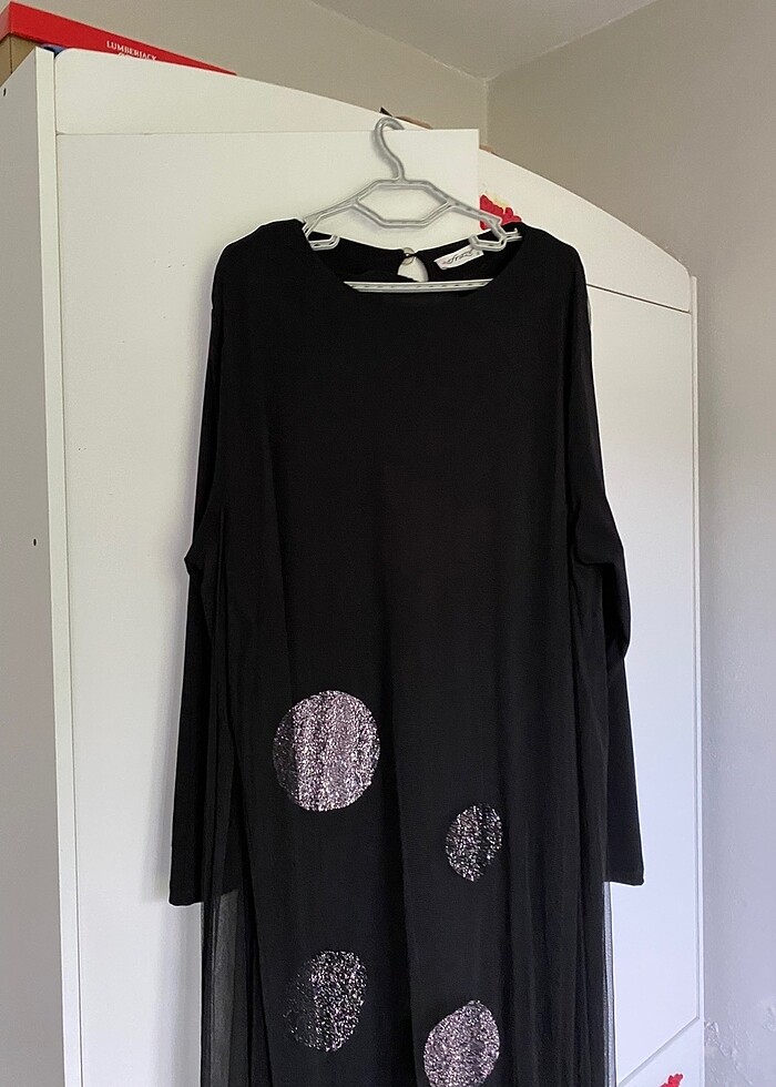 Büyük beden  tesettür  abiye - Görsel 5