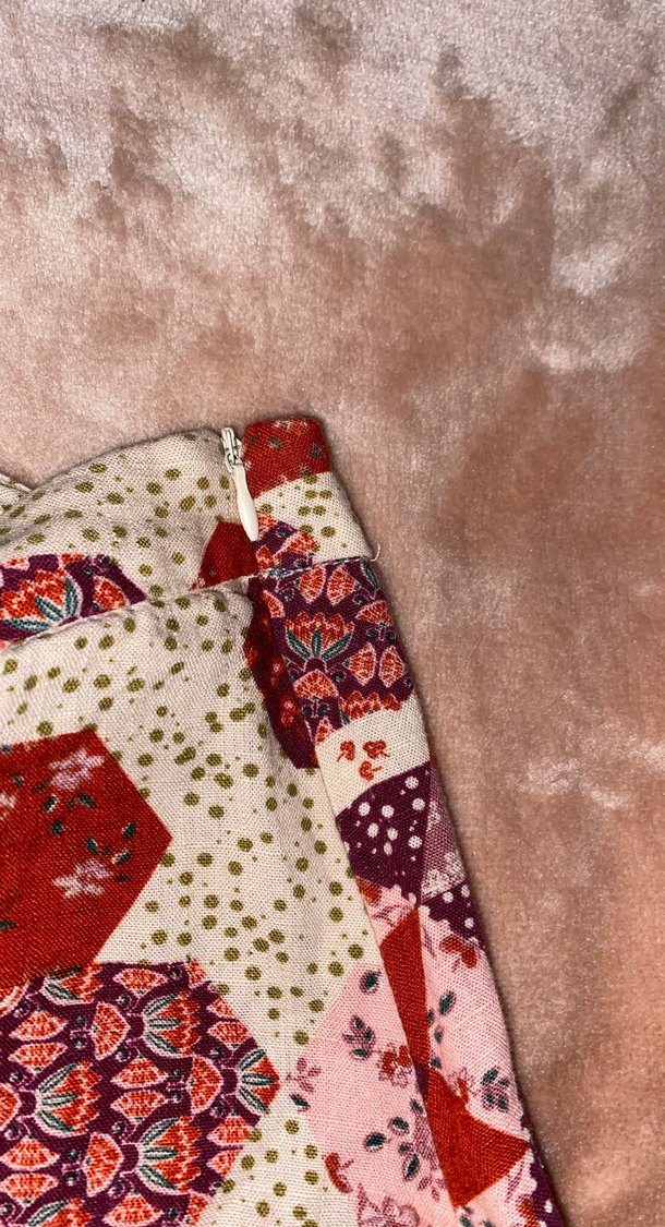 Bohem Çok Renkli Fırfırlı Midi Etek - Görsel 3