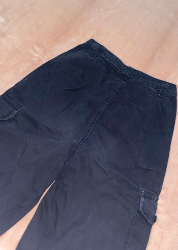 Siyah Loose Fit Denim Kadın Pantolon - Görsel 4