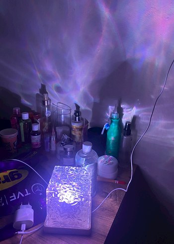 USB Girişli Akrilik su dalgası ısık - Görsel 3