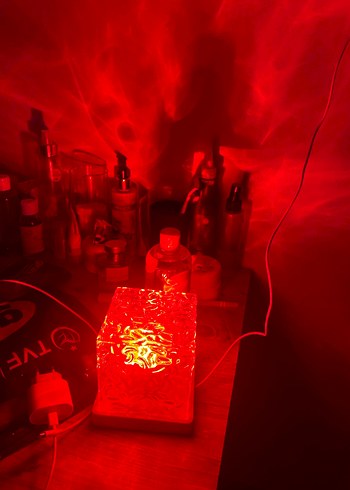 USB Girişli Akrilik su dalgası ısık - Görsel 2