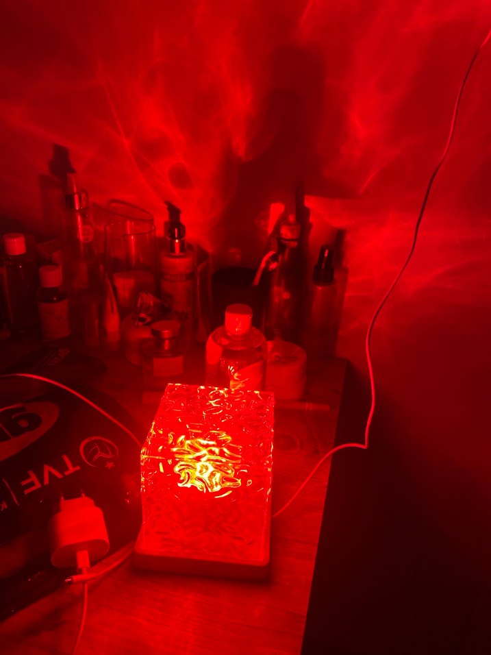 USB Girişli Akrilik su dalgası ısık - Görsel 2