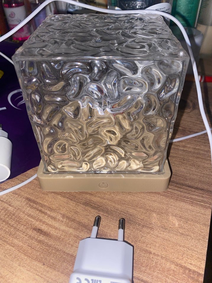 USB Girişli Akrilik su dalgası ısık - Görsel 4