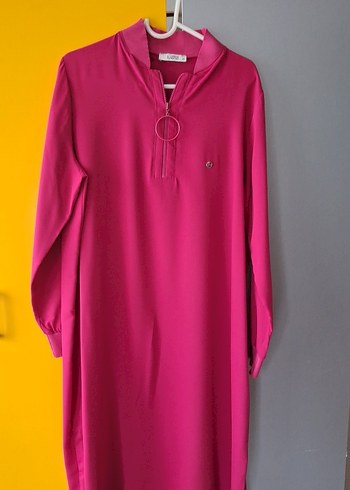 Pembe Uzun Kollu Salaş Tunik
