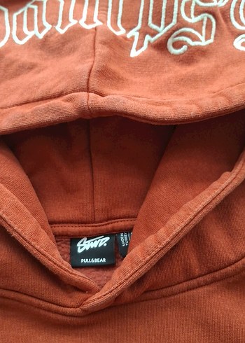 Pull and Bear Kapüşonlu truncu erkek Sweatshirt
