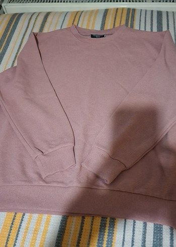 Diğer Pembe Uzun Kollu, rahat kalıp sweatshirt