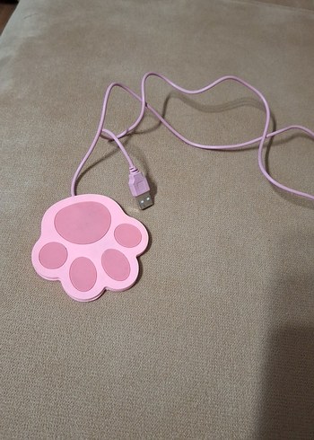 Pembe Kedi Patisi USB bardak Isıtıcı - Görsel 2