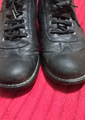 Siyah Deri scooter  marka Erkek Bot - Görsel 3