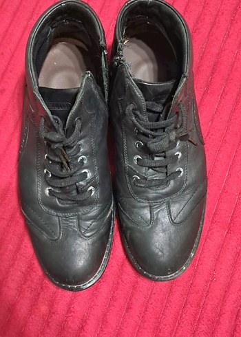 Siyah Deri scooter  marka Erkek Bot - Görsel 4