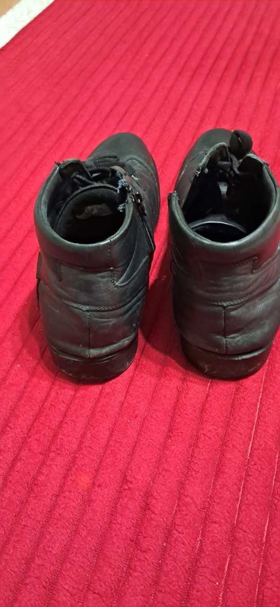 Siyah Deri scooter  marka Erkek Bot - Görsel 5