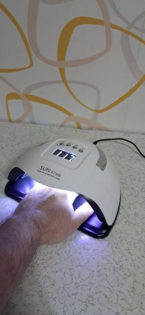 X7 MAX Gri Beyaz taşınabilir oje kurutucu - Görsel 5