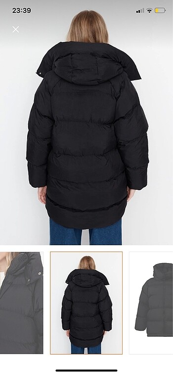 l Beden Trendyolmilla siyah mont