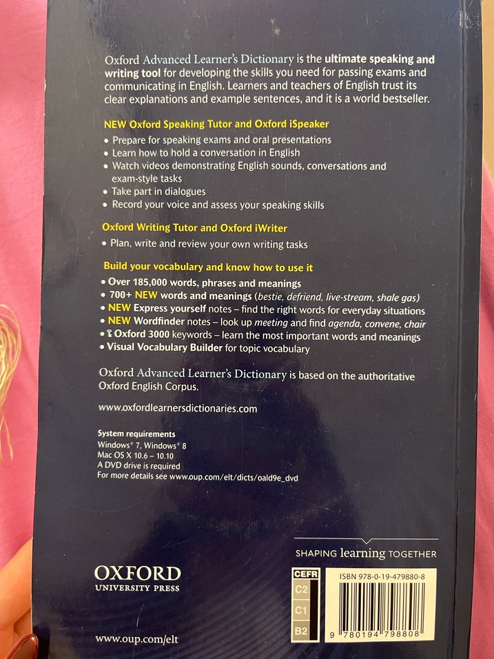 Oxford Advanced Learner's Dictionary, 9. Baskı - Görsel 3