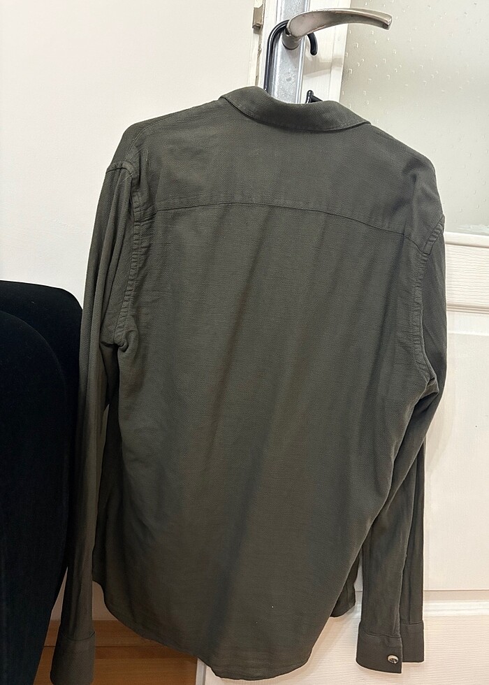 Erkek Haki Gömlek - Görsel 2