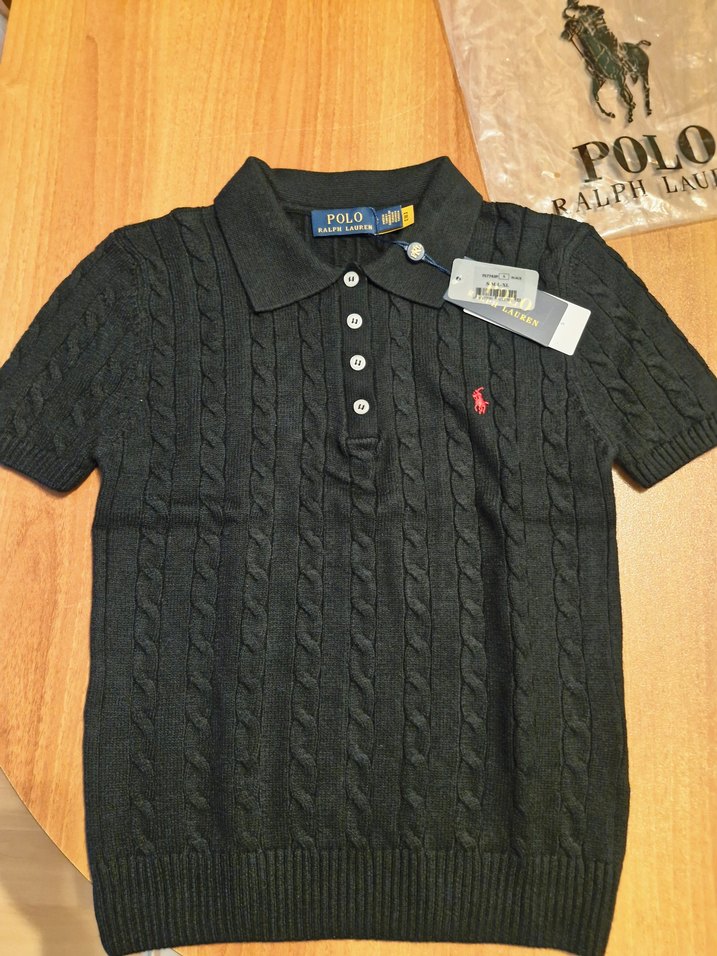 Polo Ralph Lauren Siyah Triko Polo Kadın — görsel 3/6