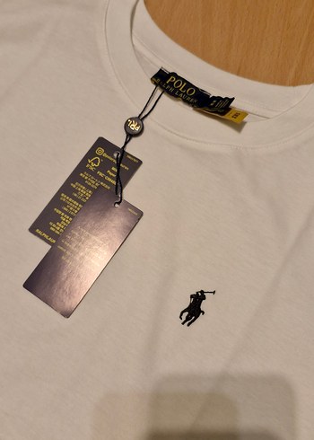 s Beden Ralph Lauren Beyaz Pamuklu Bayan Tişört