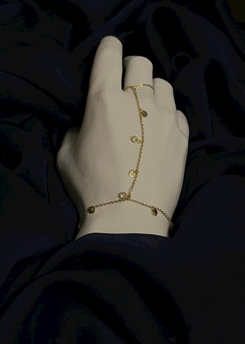 Çelik Gold Renk Zarif Taş Detaylı Şahmeran - Görsel 2