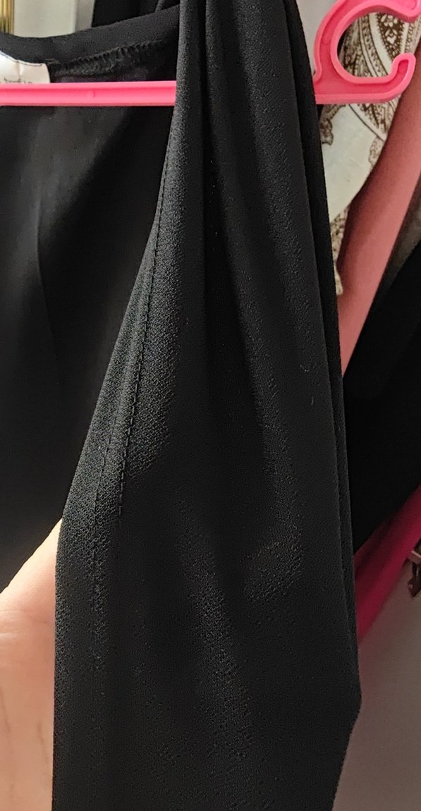 Siyah Kolsuz Midi Kadın yelek - Görsel 4