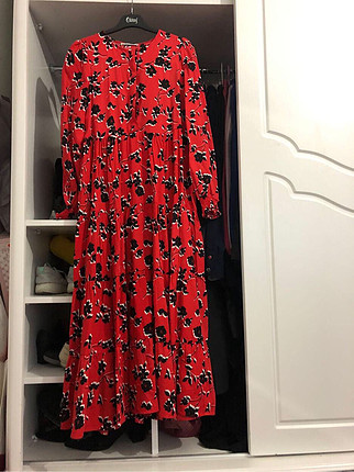 s Beden kırmızı Renk Zara model elbise