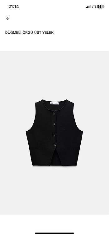 xs Beden zara yelek bluz
